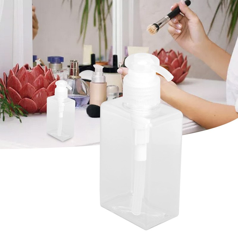 Pack of 3 Plastic Pump Bottles, 150 ml Empty Plastic