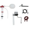DICA, Juego Completo de Accesorios para W.C., Acabado Blanco, Rojo,