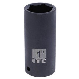 ITC 1/2-Inch Drive, 13mm, Deep, 6 Point, Metric Impact Socket, 26363