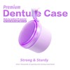 Uouovo Large Denture Case, No-Leak Denture Container Cups for Soaking