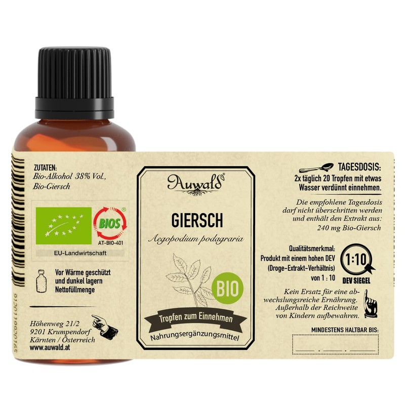 Auwald Organic Goutsch Drops - High Quality Extract, Extract, Essence