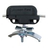 GLEASON Festoon Cable/Hose Carrier Trolley, 15lb. Black Nylon, 2 Swivel Wheels