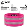 55 Sport Elasticated Reflective Armbands - Pink - 4 Pack