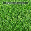 Supvox Artificial Grass Placemats, Round Artificial Grass Mat, Artificial Grass