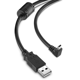 Pixelman Charging Cable for Garmin GPS,(6.5ft 18AWG) Shielding Thicker Power Cord for Garmin Nuvi GPS,90 Degree Mini USB Charger Cable,Car GPS Charger Cable for Garmin Drivesmart 65 Garmin Zumo Xt
