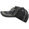 MINAKOLIFE Men Vintage Rock Shark Washed Baseball Cap Hat (Black)