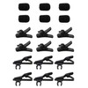 Lapel Mic Clips Sponge Cover Kit E-outstanding 6 Sets Lavalier