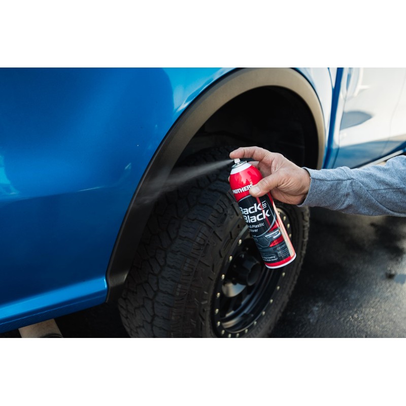 Mothers Back-to-Black Trim & Plastic Restorer, 10 oz. Aerosol —