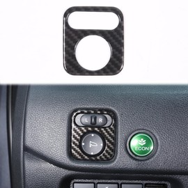Heutamo Rearview Mirror Adjustment Switch Button Frame Trim Compatible with Honda Pilot 2015-2022, Interior Rear View Mirror Adjustment Button Decoration Trim Accessories (Carbon Fiber Pattern)