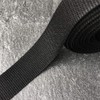 1" (25mm) Black Polyester Light Weight Webbing Trim by 5-Yards,