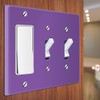 WIRESTER 3-Gang (1-Gang Decorator and 2-Gang Toggle) Light Switch Plate/Wall
