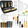 KELAV Sewing Kit with Sewing Accessories, Travel Leather Sewing Set,