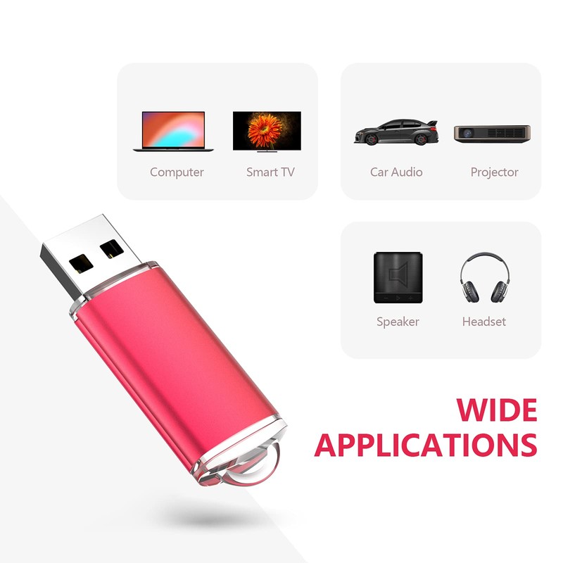 Kootion 128GB USB 2.0 Flash Drive Memory Stick Pen Drive