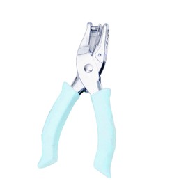 Hole Punch, Hole Diameter 0.2 inch (6 mm), For Piercing Mount, 1 Hole, Handmade, Single, Portable, Convenient to Carry, Metal Paper Punch, Handheld, Office Supplies, DIY Tool (Blue)