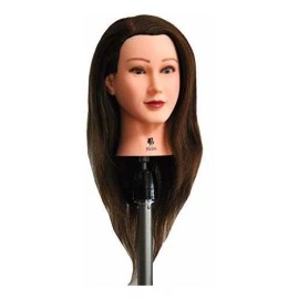 Bellrino Maniqui Cabeza Cabello Natural Marron Oscuro 55 Cm Bellrino