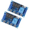 ACEIRMC 2pcs DC 6-30V Timer Relay Programmable Delay Relay Module