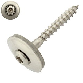 Pack of 50 Spengler Screws with Sealing Washer 20 mm Torx 4.5 x 40 mm DIN 7995 Stainless Steel A2 V2A