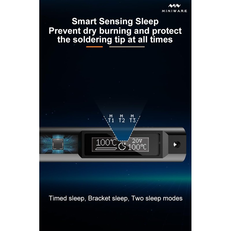 TOOLSAVING Soldering Iron Kit TS21,Max 100W Soldering-Iron Gun with Adjustable