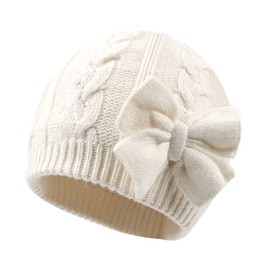 XIAOHAWANG Baby Hat, Knit, Newborn Hat, Girls, 100% Cotton, Cold Protection, Comfortable to the Skin, Sweat Absorbent, Woven Ribbon, Baby Preparation, Baby Shower, Autumn and Winter, Vejou