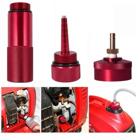 Run Gas Cap Adapter Aluminum Extended, Oil Change Funnel and Magnetic Oil Dipstick Fit for Honda Generator EU2000i EU1000i EU3000i