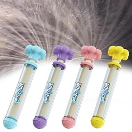 Techson 4-Pack Firework Water Guns – Creative Firework-Style Squirt Toys for Kids & Adults, Pull-Out Pressure Water Blasters for Pool, Beach, Backyard, Party & Summer Outdoor Fun