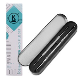 K-Pro Ingrown Lifter & File Set - Professional Stainless Steel Pedicure Tools