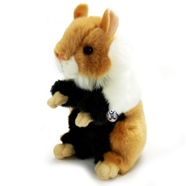 Hamster Cuddly Toy Field Hamster Standing Premium Plush Toy Purple - Cuddly Toys *biz