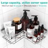 YASONIC Corner Shower Caddy, 3-Pack Adhesive Bathroom Caddy with Soap