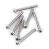 Fasizi 230Pcs M2 304 Stainless Steel Allen Hex Drive Button