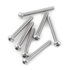 Fasizi 230Pcs M2 304 Stainless Steel Allen Hex Drive Button Head Socket Cap Bolts Screws Nuts Assortment Kit (M2)