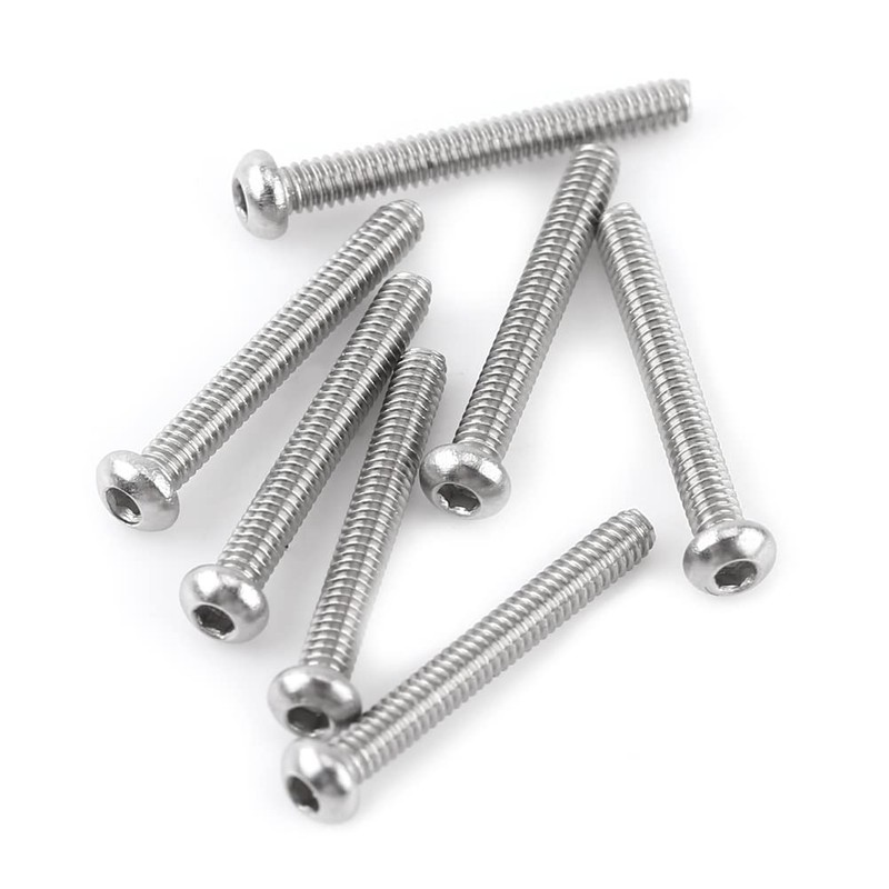 Fasizi 230Pcs M2 304 Stainless Steel Allen Hex Drive Button
