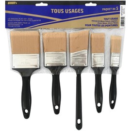 Synthetic Paint Brush Set - 5 Pieces