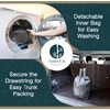4 Section Recycling Bin for Kitchen – Dual Trash and