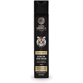Natura Siberica Men's Fury Of The Tiger Energy Shampoo for Body and Hair, 250 ml