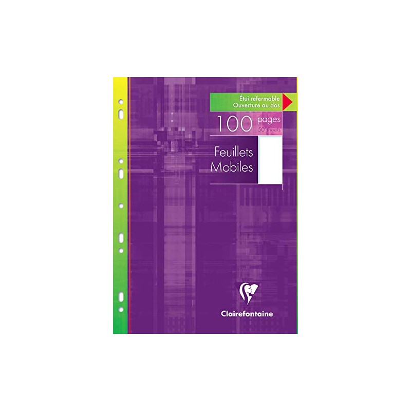 Clairefontaine 1730C Ring Binder Pad A4 Blank, 10 Pack, 50