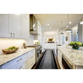 ORFA HOME Custom Length Hallway Runner Rug,Slip Resistant,Checkered Black, 26 Inch X 24 feet, Sold and Priced Per Foot