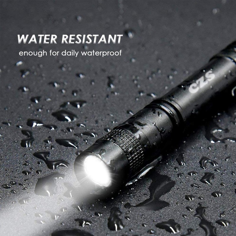 CZS LED Flashlight Penlight 1000 Lumens Battery-Powered Handheld Pen Light