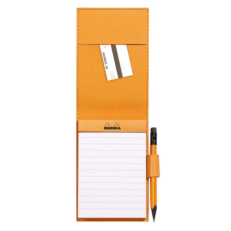 Rhodia Rhodiarama Notepad with Protective Cover Faux Leather 8.4 x