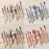 Mini 8-Piece Makeup Brush Set, Portable Multi-Use Mini 8-Piece Brush Set Pink 3ea