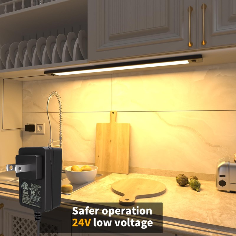 WOBANE 16.5 inch Under Cabinet Lighting,Dimmable Counter Lights for Kitchen
