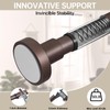 BRIOFOX Shower Curtain Rod Adjustable 18-64 Inch, Stainless Steel Spring