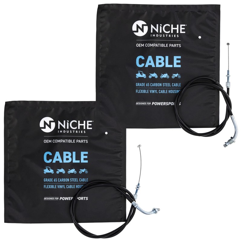 NICHE Push Pull Throttle Cable Set for Honda VT750C2 Shadow