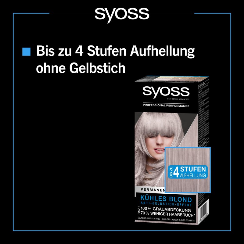 Syoss Colour Colouration, 10_55 Platinum Blonde Lightening Level 3 (3