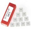 12mm Square Carbide Inserts Cutters Knives Blades 12×12×1.5mm-35°for Woodworking Spiral/Helical