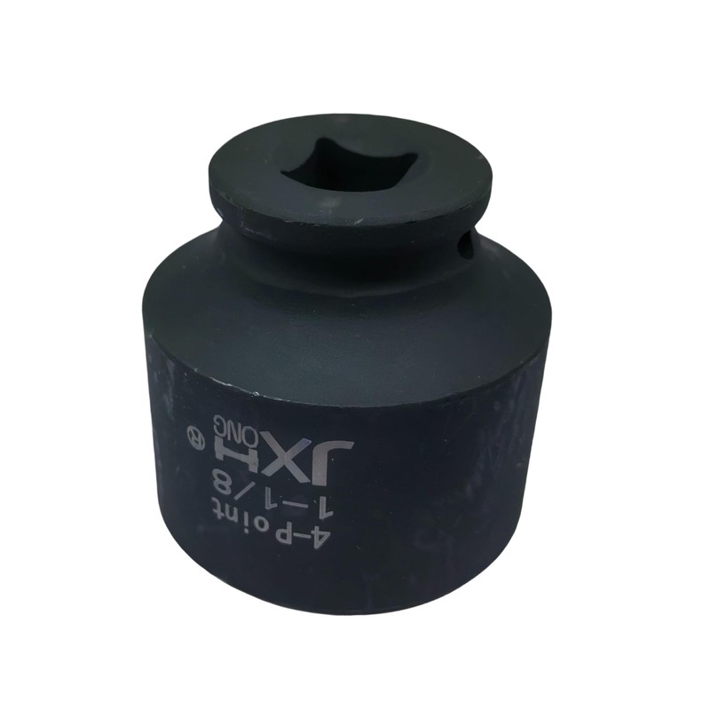 1/2" Drive 1-1/8" 4-Point Square Impact Socket, Heat Treated Cr-Mo