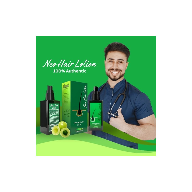 Original Neo Hair Lotion 120ml With Derma Roller Effective Hair