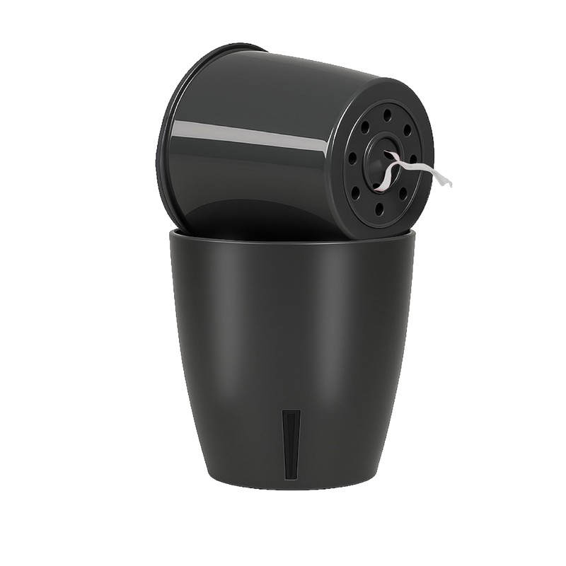 Santino Self-Watering Pot with Wick System and Water Level Indicator