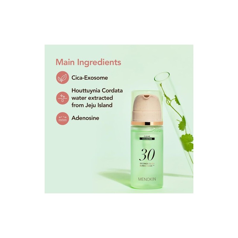 MENOKIN [MENOKIN]30 Seconds Quick Bubble Mask 95ml #CLEAR