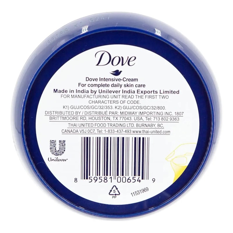 Dove Crema Nutritiva Nutritiva Para El Cuidado Del Cuerpo, P