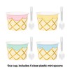 Creative Converting Ice Cream Party Treat Cups with Spoons, 8